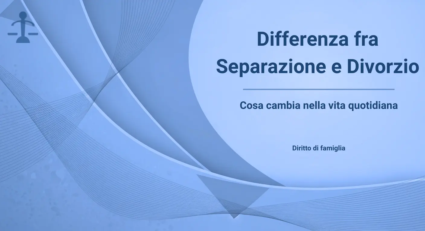 Vai all'articolo: Differenza tra separazione e Divorzio Sospensione di Obblighi e Diritti del Matrimonio: Articolo dello Studio Legale Pecorini Avvocato Matrimonialista Busto Arsizio. Temi trattati: Separazione, SeparazioneConsensuale, SeparazioneGiudiziale, Divorzio, Divo