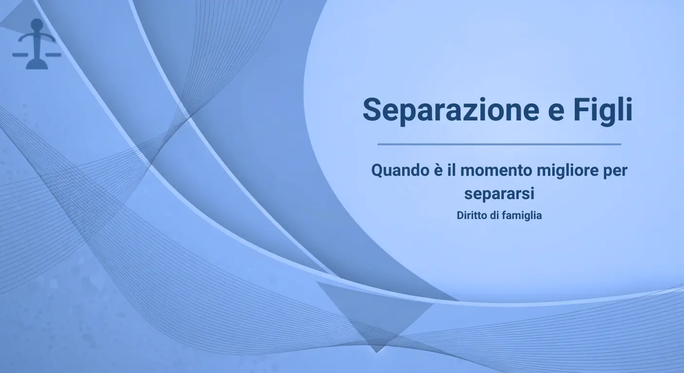 Vai all'articolo: Qual è l’età migliore dei figli per separarsi? Tutela dei minori e crisi di coppia: l'impatto dell'età sulle decisioni legali: Articolo dello Studio Legale Pecorini Avvocato Matrimonialista Busto Arsizio. Temi trattati: Separazione, SeparazioneConsensuale