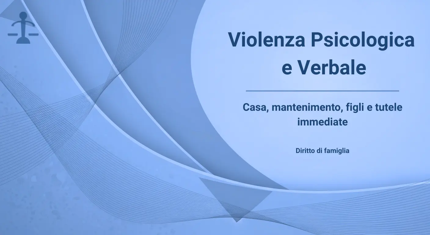 Vai all'articolo: Violenza psicologica e verbale: quando può portare alla separazione con addebito Informazioni legali utili in caso di separazione: Articolo dello Studio Legale Pecorini Avvocato Matrimonialista Busto Arsizio. Temi trattati: SeparazioneGiudiziale, Divorzio